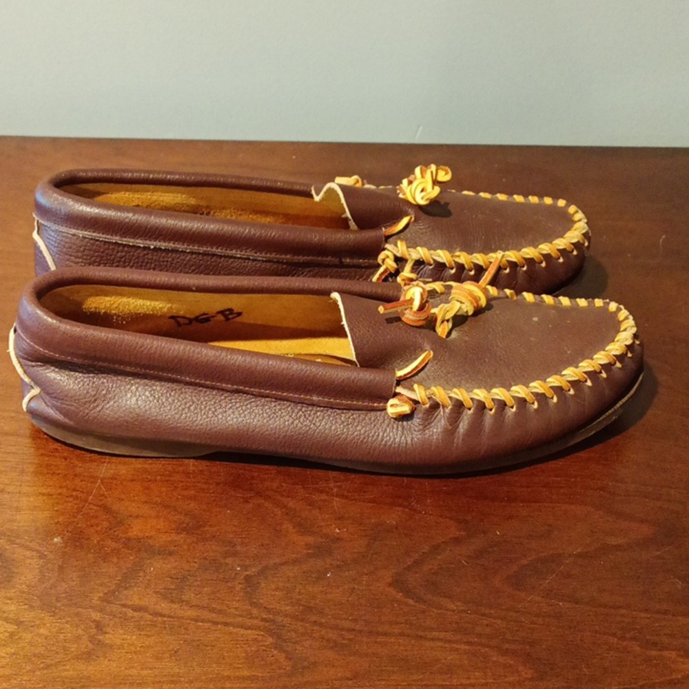 Men's Minnetonka Classic Leather Slip On Moccasin Loafer size 13 - Picture 4 of 7